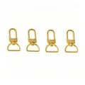 Set of 4 golden 316 stainless steel lobster clasps for bag hardware and accessories - 48*25*20mm / Gold