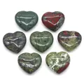 Set aus 20mm natürlichen herzförmigen Drachenblut-Jaspis-Steinen für DIY-Schmuck - 20mm (1 Stück/Packung) / Drachenblutstein