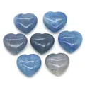 Set mit 20mm herzförmigen blauen Natursteinen für DIY-Schmuck und Wohndekoration - 20mm (1 Stück/Packung) / Blauer Aventurin