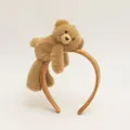Cute plush teddy bear headband for kids and adults creative cartoon hair accessory - Bear Doll Headband
