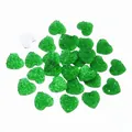 Leuchtend grüne Glitzer Herz Edelstein Patches für DIY Schmuckzubehör 10-12mm - Dunkelgrün