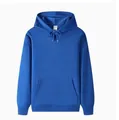 Sweat à capuche bleu roi pour hommes, coupe décontractée avec une poche kangourou - XS / Hauts / Bleu