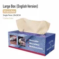Paños de microfibra color café reutilizables en caja de 30 piezas para limpieza de cocina - (Embalaje inglés) En caja 30 hojas (28*28cm) / Marrón