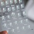 Geprägte 3D-Nagelsticker mit weißen Tulpen und eleganten Blumenmotiven - kx111 Weiße Tulpe