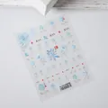 Premium embossed 3D blue watercolor floral nail art stickers variant model TS-145 - TS-145 Blue Watercolor Flower