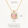 Gold finish heart MOM locket necklace for women, copper base, 45cm chain length jewelry. - MOM Pink Locket Necklace