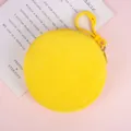 Schattige felgele pluchen mini portemonnee met bijpassende plastic sleutelhangerclip - Gele Stijl (B194)