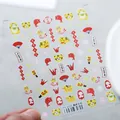 3D-geprägte chinesische Neujahrs-Nagelaufkleber mit Koi-Fisch und Glückstiger-Motiven - TS-1121 Dünn & Robust