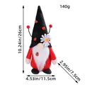 Ladybug themed plush gnome doll Christmas decoration with 26cm height dimensions - Ladybug Male Style (Beard)