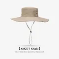 Khaki wide brim sun hat for outdoor fishing with water-repellent quick-dry fabric - 13cm Extra Wide Brim Style (XMZ77) / One Size / Khaki