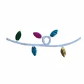 Sequin Christmas light string patch with dimensions 26x9.5cm and 2g weight - Light String / 9.5x26cm (With Adhesive) / Colorful