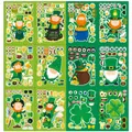 Hojas de pegatinas de duende DIY del Día de San Patricio para decorar caras infantiles - Paquete de 12 Piezas (CM2410006A/B) / 12 Piezas Por Paquete
