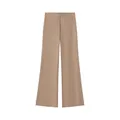 Gedetailleerde weergave van de minimalistische kaki rechtzittende damesbroek - S / Bottoms / Khaki