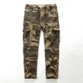 Men's American vintage camouflage cotton cargo pants with a relaxed straight-leg fit - 38 / Bottoms / Yellow Camouflage