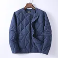 Chaqueta acolchada M65 vintage americana azul marino para hombre en invierno cálido. - S / Tops / Azul zafiro