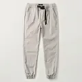 Vintage Herren Cargo-Jogginghose aus Baumwolle in Hellgrau mit schwarzem Gürtel - Hellgrau