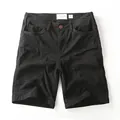 Men's casual black cargo cotton shorts with relaxed fit and utility pockets - 30 / Bottoms / Black