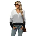 Lässiges Damen Sweatshirt mit Kapuze und Reißverschluss in tollen Kontrastfarben - S / Oberteile / Grau