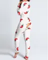 Pijama de una pieza blanco con estampado de chile y solapa funcional en la parte trasera - 2XL / Top Y Pantalón / Chile