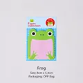 Cute frog shaped cartoon sticky notes memo pad for students office and school stationery - Frog