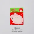 Cute pink bunny shaped sticky notes animal memo pad set in 8cm x 5.4cm size for school - Rabbit