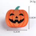 Πορτοκαλί κλάμερ μαλλιών κολοκύθα Halloween με διαστάσεις 6,2 cm και βάρος 24,3 g - Χαμογελαστή Κολοκύθα