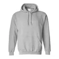 Classic heather gray fleece pullover hoodie for men and women sports casual style - Light Gray