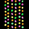 Vibrant fluorescent neon paper circle garland 3m length for birthday party glow decor - Standard Round Paper Garland / 3 Meters