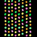 4m neon paper circle garland for glow theme party decorations - Standard Round Paper Garland / 4 Meters