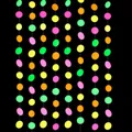 4m neon paper circle garland for glow theme party decorations - Standard Round Paper Garland / 4 Meters