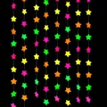 Fluorescent neon star paper garland hanging decoration for kids birthday party, 4m - Standard Star Paper Garland / 4 Meters