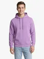 Premium casual light purple fleece pullover hoodie featuring a front kangaroo pocket and hood - Light Purple