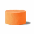 Vibrant orange crepe paper streamer roll for birthday party and festive ceiling decoration - Crepe Paper Streamer / Fluorescent Orange
