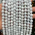 Hochwertige facettierte hellblaue Natursteinperlen für DIY-Schmuck und Kristallhandwerk - Aqua