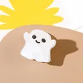 Cute white ghost shaped acrylic hair claw clip for Halloween creative hair styling - Ghost