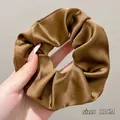 Coletero grande de satén bronce, 11 cm de diámetro para peinados con mucho estilo - 10cm / Marrón Mocha