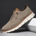 Men's breathable khaki mesh loafers featuring lightweight white sole and slip-on design - 40 / Khaki
