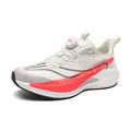 Chaussures de course légères en mesh respirant avec technologie d'amorti, blanc et rouge - 38 / Blanc Champagne 9k