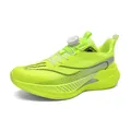 Chaussures de course vert néon légères et respirantes avec boucle rotative et semelle amortie - 38 / Vert Fluorescent 9k