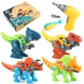 Educational DIY take-apart dinosaur toy set with electric drill for children's building fun - Dinosaur Assembly Model (With Electric Drill) / 4-Piece Dinosaur Set