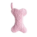 Chaussette de Noël tricotée en forme d'os rose pour cadeaux d'animaux et décoration - Forme d'os (ML-O1207D) / Rose