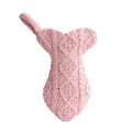Chaussette de Noël en tricot rose en forme d'os, sac cadeau pour décoration de sapin - Forme d'os (ML-O1208D) / Rose