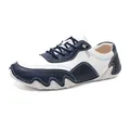 Blue and white breathable casual sneakers with soft sole for men and women outdoor - 38 / White Blue