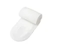 Soft white spa headband with adjustable velcro fastener for facial skincare and makeup - White