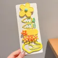 Set of cute yellow and orange flower carrot hair clips for girls bangs hair accessories - Yellow Flower Cloud Combination (3#) / 6-Piece Set