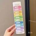 Set of colorful 6cm rectangle BB hair clips for kids and girls, pastel rainbow shades. - Square Style 10-Piece Set (2#) / 10Pcs Set (6cm) / Colorful Lacquer