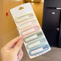 Premium set of 6 colorful matte BB hair clips in macaron shades for girls and women - Deep Love (90#) / 6pcs Set