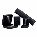 Mattschwarzes LED-Schmuckkästchen-Set für Ringe und Armbänder mit Soft-Touch-Finish - Ringbox / Ohrsteckerbox / Schwarz