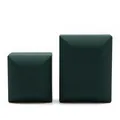 Elegant dark green LED light jewelry box set for rings and necklaces gift packaging - Pendant Box / Necklace Box / Dark Green