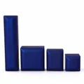 Professional matte blue LED jewelry boxes in various sizes for rings and necklaces - Pendant Box / Necklace Box / Blue